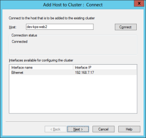 Add Host To Cluster - 1